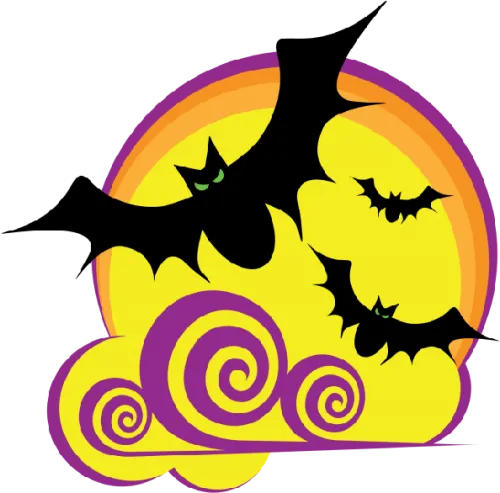 Halloween Bats Clipart - English Class Halloween Activities