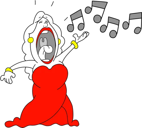 Singer Clipart Vocal Solo - Soprano Singer Cartoon
