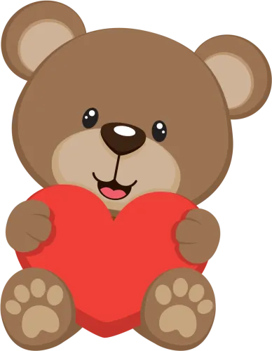 Brown Cliparts Png Teddy Bear - Cartoon Teddy Bear Png