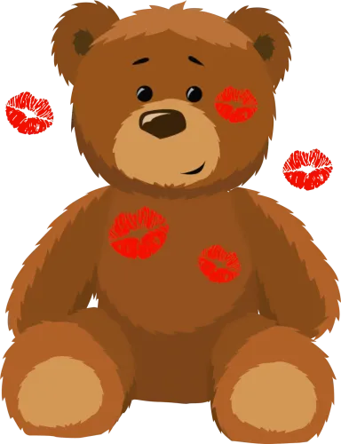 Valentines Day Teddy Bear Clipart - Transparent Background Teddy Bear Clip Art