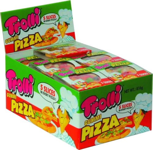 Trolli Gummy Pizza Box Of 48 Gummy - Trolli Gummy Pizza