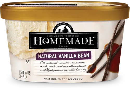 Homemade Brand Natural Vanilla Bean Ice Cream 48oz - Chocolate Truffles Ice Cream