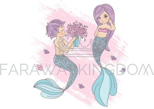 Cartoon Boy Mermaid