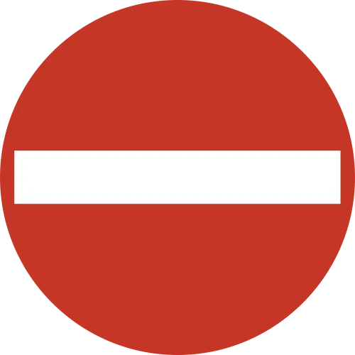 No Entry Sign Warning Forbidden N2 - Forbidden Entry Sign