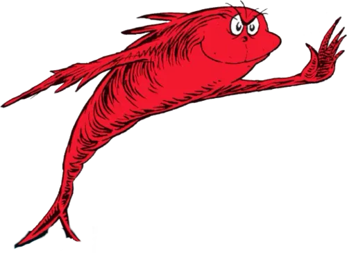 Transparent Fish Clipart Images - One Fish Two Fish Red Fish Blue Fish Clipart