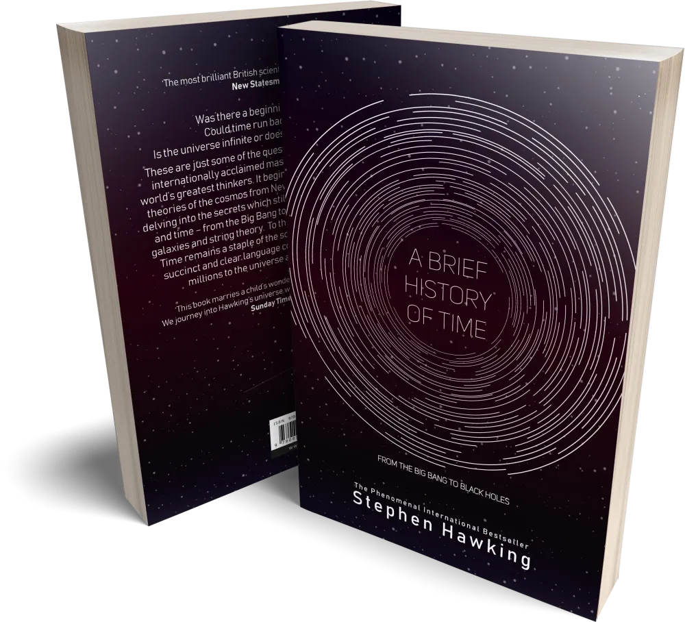 Book Cover Concept Of Stephen Hawking S A Brief History - Book Cover