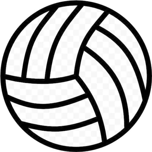 Volleyball Ball Net Line Art Transparent Png - Volleyball Ball Icon Png