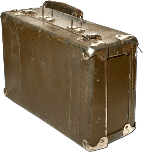 Download Old Suitcase With Transparent Background Png - Transparent Background Suitcase Transparent