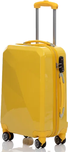 Suitcase Trolley Computer File - Yellow Luggage Bag Png