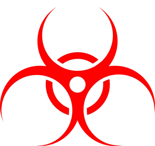 Biological Hazard Hazard Symbol Clip Art - Biohazard Symbol