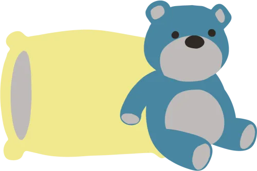 Teddy Bear With Pillow - Teddy Bear And Pillow Cartoon