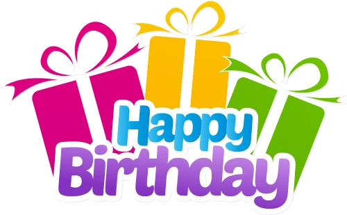 Happy Birthday With Gifts Png Clip Art Imageu200b Gallery - Happy Birthday Png Text