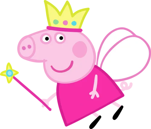 Peppa Pig Princess Clipart - Peppa Pig Hada Madrina
