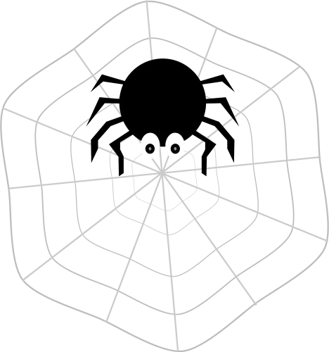 Spider Web Clipart Spider On Web - Animated Spider With A Web