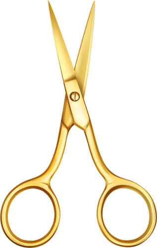 Gold Scissors Png Image Clip Art Of Scissors Clipart - Scissors Clipart Transparent