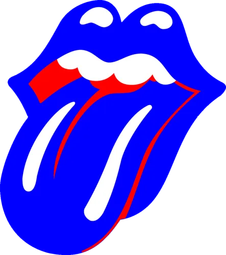 Transparent Rolling Stone Logo Png - Rolling Stones Blue Tongue
