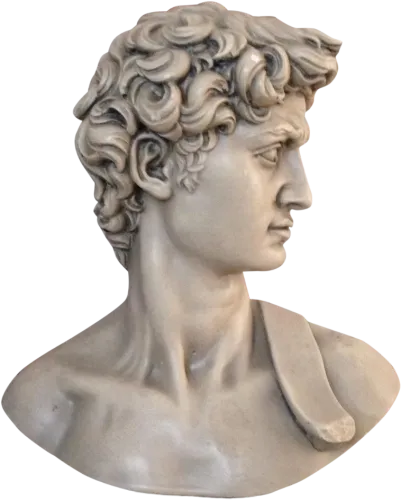 #david #bust #head #cheat #statue #ancient #rome #greek