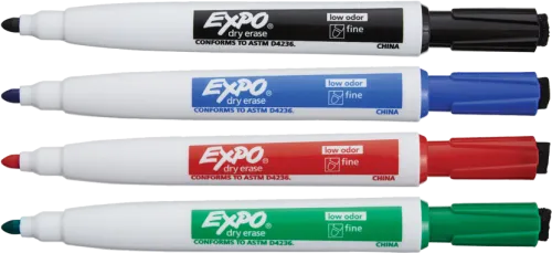 Expo® Magnetic Dry Erase Markers With Eraser - Dry Erase Marker Png Clipart