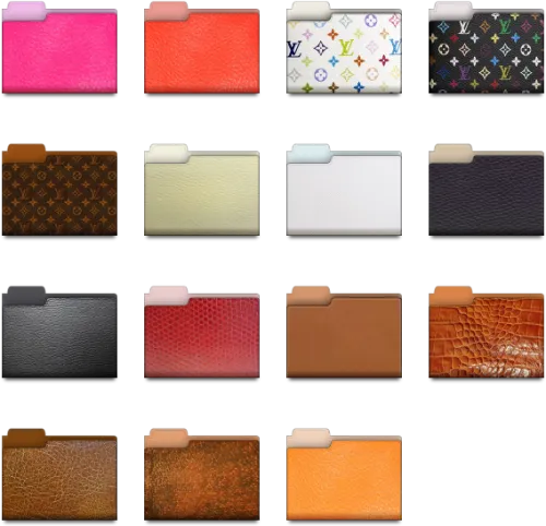 Leather Folder Icon Pack By Lemarquis - Free Mac Folder Icon
