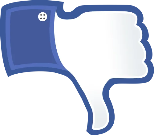 Social Media Facebook Like Button Thumb Signal Blog - Facebook Thumb Down Symbol