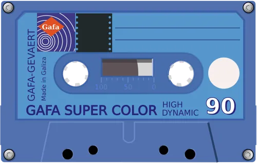Magnetic Tape Compact Cassette Plastic Free Picture - Cassette Tape Clipart Transparent Background