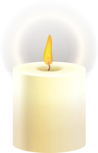 Burning Candle Png Clip Art - Burning Candle Png
